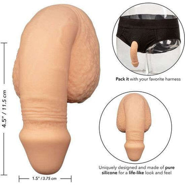 Penis in Silicone Realistico Impermeabile 13 x3,75 cm con Base Sicura